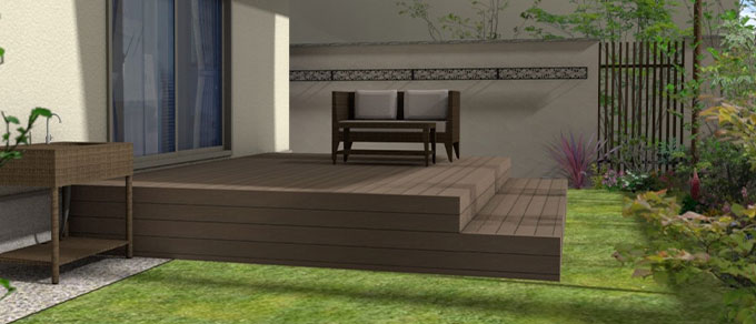 イメージ画像：ウッドデッキ